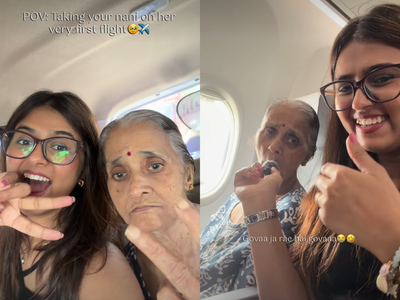 85-year-old grandmother's first flight to Goa goes viral: Video melts hearts