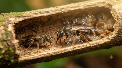 Earlier this year, Smithsonian scientists decoded the pheromones that determine whether bee daughters stay home or leave. It produced surprising clues about how simple insect societies evolve into complex communities