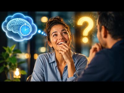 Psychology says people who laugh before answering difficult questions may be buying their brain time