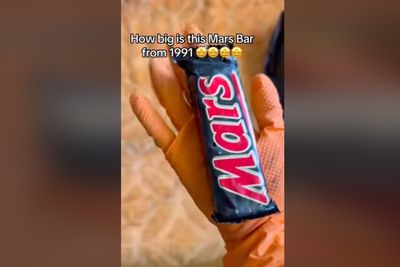 Trauma cleaner finds ‘enormous’ 35-year-old Mars Bar during house clear-out