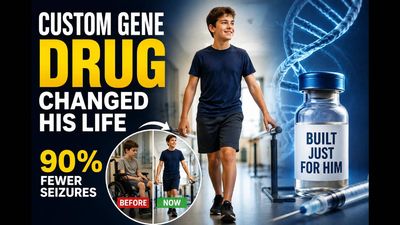 In 2017, two parents asked scientist Stanley Crooke to create treatments for their children's rare mutations. Years later, a custom drug cut one boy's seizures by 90% and helped him walk on his own for the first time