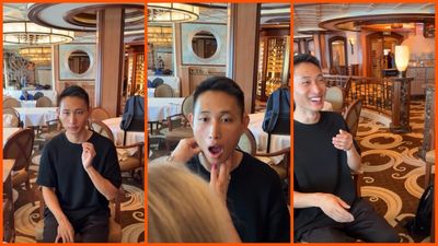 Man hasn’t been able to open his mouth wide or eat a burger in fifteen years. Then a Texas therapist touched his neck on a Princess Cruise