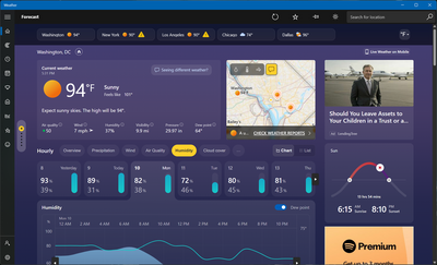Windows 11's built-in weather app hogs more than 1.2 gigabytes of RAM just to tell the forecast — memory-sucking web wrapper filled with ads masquerades as an actual application