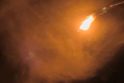 Chinese rocket launch explodes into dramatic fireball