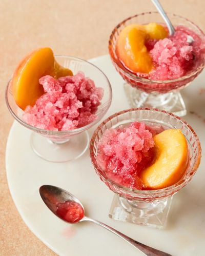 José Pizarro’s recipe for peach and moscatel granita