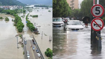 Typhoon Dolphin batters China: Hundreds of flights cancelled, lakhs evacuated as floods hit east