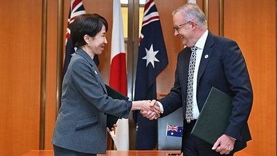 Australia's PM Anthony Albanese under fire for 'melons' gag about Japanese leader