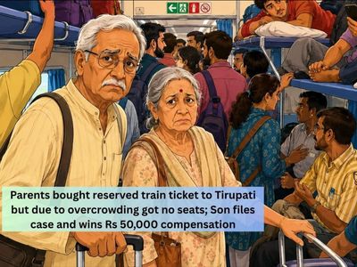 Senior citizen couple was denied full access to their reserved berths due to overcrowding; they pursued the matter against Indian Railways in consumer commission and won Rs 50,000 in damages