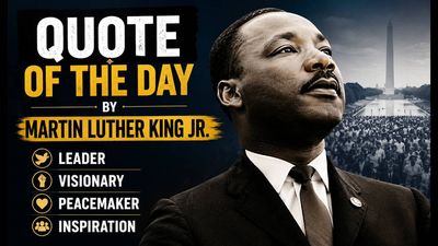 Quote of the Day by Martin Luther King Jr.: “One day we will learn that the heart can never be totally right if the...” — Inspiring life lessons from a powerful quote by the Nobel Peace Prize-winning civil rights leader on wisdom, compassion, emotional intelligence, leadership, courage, and inner balance