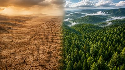 In 1981, China began planting billions of trees to restore degraded land. Decades later, the 78-billion-tree effort produced a surprising outcome: it altered the water cycle, sending more rain to some regions while drying out others
