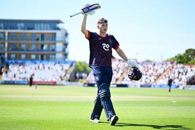 Rocky Flintoff slams maiden century as Lancashire set up One-Day Cup quarter-final meeting with Ben Stokes and Durham