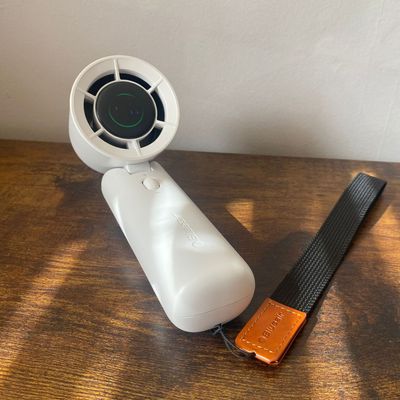 Blueair’s brand new handheld fan is a super quiet solution for on-the-go cooling, with a quirky design for table top use too