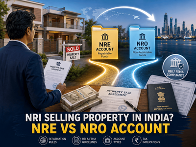 NRI selling property in India: Should sale proceeds go to an NRE or NRO account? Know repatriation limits and RBI rules