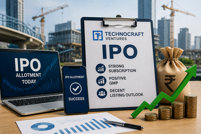 Technocraft Ventures IPO allotment likely today, GMP signals over 12% listing gain. How to check status