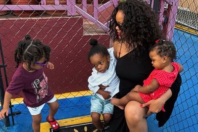 Rihanna shows her children Barbados street named after her in rare video
