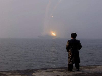 North Korea launches another missile toward sea ahead of US-South Korean military drills