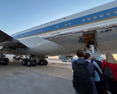 First Thing: Anger after Trump’s secret flight swap appears to offer up staff and media as decoys