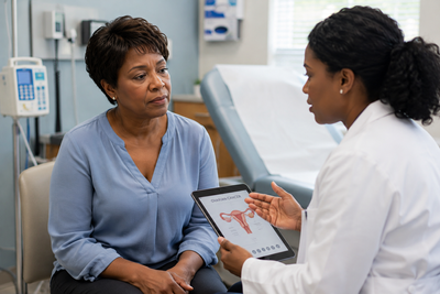 Survival Gaps in Ovarian Cancer Track with Neighborhood Conditions, Pointing Toward Treatment Access