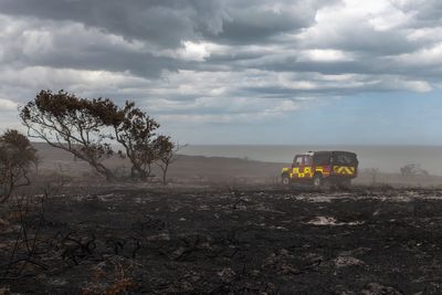 Drones to hunt for unexploded Second World War bombs exposed by wildfire