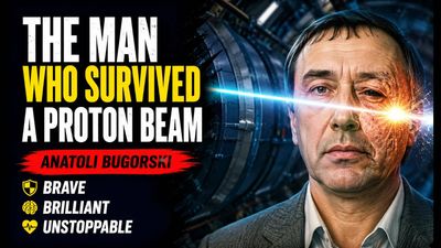 In 1978, Russian physicist Anatoli Bugorski survived a proton beam passing through his head. The shocking result: one side of his face appeared frozen in time while the other continued to age