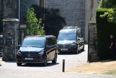 Politicians and broadcasters among those to arrive at Ann Widdecombe’s funeral