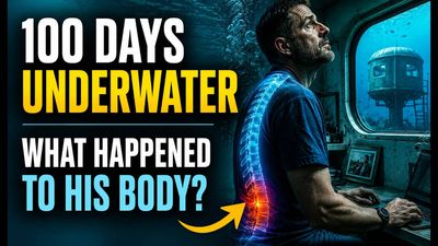 Key Largo used a sealed underwater habitat 22 feet below the surface to test prolonged human immersion; the result revealed a startling effect as a professor emerged after 100 days with his spine compressed and his height reduced by half an inch