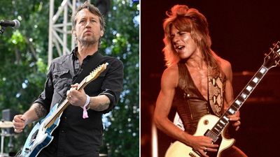 Chris Shiflett plays Randy Rhoads’ Gibson ‘Quiet Riot’ Les Paul with Foo Fighters