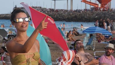 Half a million visitors flock to Spain’s path of total solar eclipse