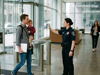 Employee claims company didn't let his 2-year old enter the premises when he went to return his laptop, netizens react