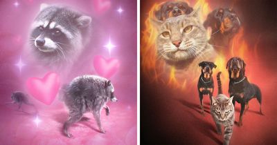 These Artists’ 49 Pet Portraits Capture Each Animal’s Personality In Peak ’80s Style