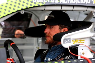Cleetus McFarland wrecks out of Super Late Model debut: "I just suck"
