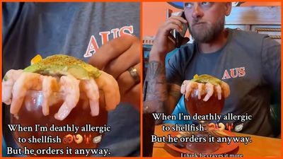 Woman tells her partner she is allergic to shellfish. Then he serves her a shrimp-filled dish: ‘Send me to the grave’