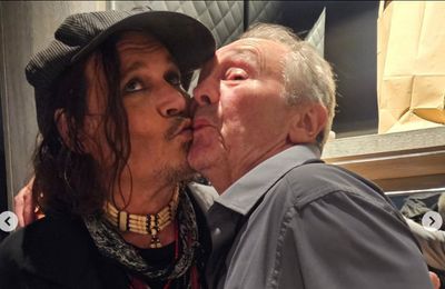 Johnny Depp revisits Fast Show skit during Paul Whitehouse reunion