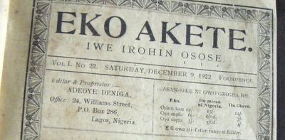 How Lagos pioneers built a vibrant Yoruba print culture in the 1920s – at the height of colonialism