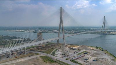 North America’s longest cable-stayed bridge is now open with a massive 853-metre crossing linking US and Canada