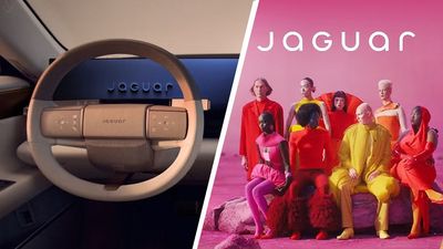 Jaguar doubles down on its controversial rebrand with a (literally) divisive interior design