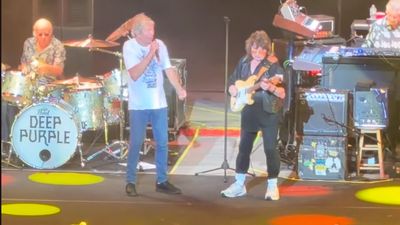 Watch Ritchie Blackmore perform onstage with Deep Purple for the first time in more than 30 years: "A couple of days ago I got a message from a local lad, ‘I only live ‘round the corner – do you mind if I come and jam?’