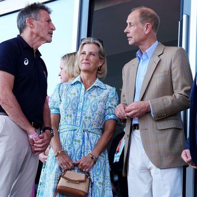 Duchess Sophie Updates Her Summer Uniform With a Fresh Paisley Shirt Dress and a Zara Tindall-Approved Raffia Strathberry Bag