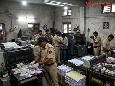 Police arrest five people printing fake Rs 500 notes out of a private bungalow in Maharashtra
