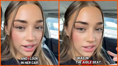 Woman misunderstands a flight attendant’s snack options. Then her Dutch brother unknowingly exposes the confusion: ‘looks at me weird again’