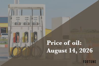 Current price of oil as of Aug. 14, 2026