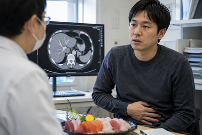 A Worm from Raw Fish Can Build a Lump in the Liver That Radiologists Read as Spreading Cancer