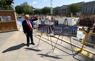 Trump asks ⁠US supreme court to allow construction of White House ballroom
