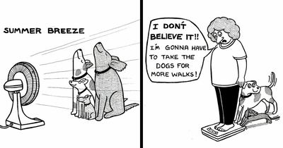 If You’re A Dog Owner, These 25 New “Off The Leash” Cartoons Might Totally Hit Home