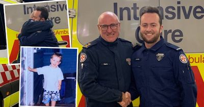 23 years ago paramedic Mark saved a drowning toddler. Now that boy is his colleague