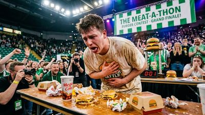 A Teen Ate Three Burgers in a Contest and Surgeons Later Drained 3.6 Liters from His Stomach