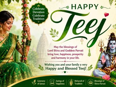 Happy Hariyali Teej 2026: Top 50+ wishes, quotes, images, Whatsapp, Facebook, Insta messages and status for husband, wife, family and friends