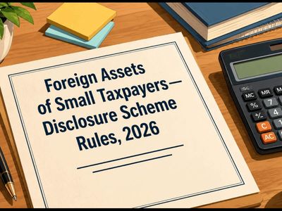 Big relief to taxpayers with undisclosed foreign assets: CBDT notifies Foreign Assets of Small Taxpayers disclosure scheme rules; Know who can use it by December 31, 2026