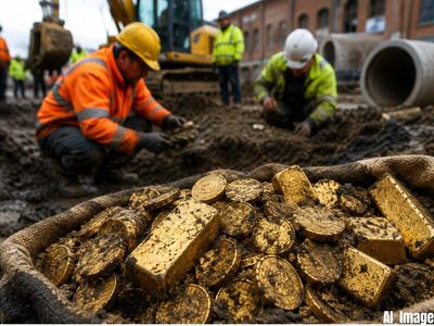 They found a 1 Euro-like coin while digging a sewer in Belgium. It turned out to be a part of $10.4 million gold treasure