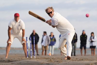 In Pictures: Cricketers bat on sticky wicket in ideal conditions for ducks